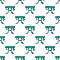 Blue table ,seamless pattern on white background. vector