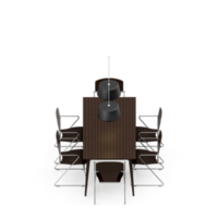 conjunto de mesa isométrica perspectiva 3d render png