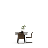 conjunto de mesa isométrica render 3d frontal png