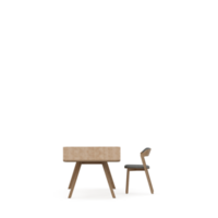 conjunto de mesa isométrica render 3d frontal png