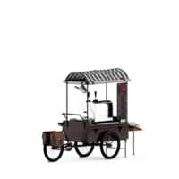 render 3d de comida callejera isométrica png