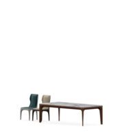 conjunto de mesa isométrica render 3d frontal png