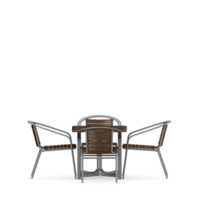 conjunto de mesa isométrica render 3d frontal png