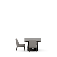 conjunto de mesa isométrica render 3d frontal png