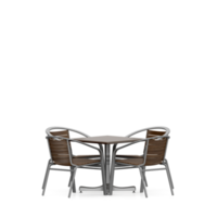 conjunto de mesa isométrica render 3d frontal png