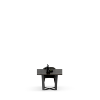 conjunto de mesa isométrica render 3d frontal png