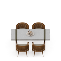 conjunto de mesa isométrica perspectiva 3d render png