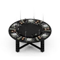 Isometric Table set Perspective 3D render png