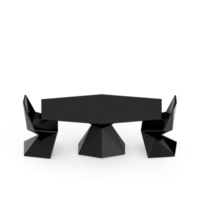 Isometric Table set Perspective 3D render png