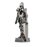 Isometric Statue 3D isolated render png