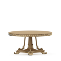 Isometric Table set front 3D render png