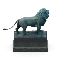 Isometric Statue 3D isolated render png