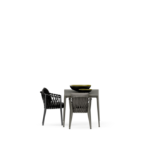 Isometric Table set front 3D render png