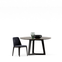 conjunto de mesa isométrica render 3d frontal png