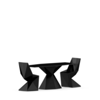 conjunto de mesa isométrica render 3d frontal png