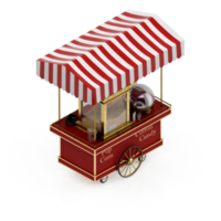 Isometric Street food 3d Render png