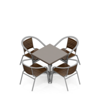 conjunto de mesa isométrica perspectiva 3d render png