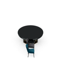 conjunto de mesa isométrica perspectiva 3d render png