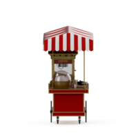 Isometric Street food 3d Render png