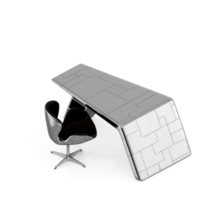 Isometric Table set Perspective 3D render png