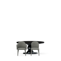 conjunto de mesa isométrica render 3d frontal png