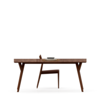 Isometric Table set front 3D render png