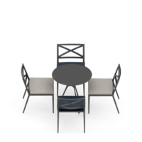 conjunto de mesa isométrica perspectiva 3d render png