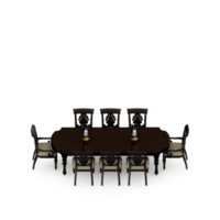 Isometric Table set Perspective 3D render png