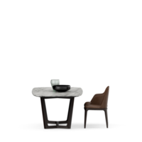 conjunto de mesa isométrica render 3d frontal png