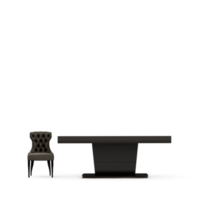 conjunto de mesa isométrica render 3d frontal png