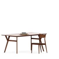 Isometric Table set front 3D render png