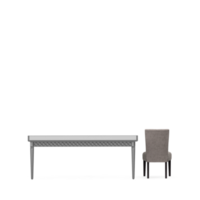 conjunto de mesa isométrica render 3d frontal png