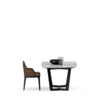 Isometric Table set front 3D render png