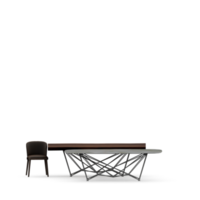 conjunto de mesa isométrica render 3d frontal png