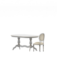 conjunto de mesa isométrica render 3d frontal png