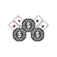 Gambling icon logo illustration vector