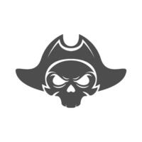 Ilustración de diseño de icono de logotipo pirata vector