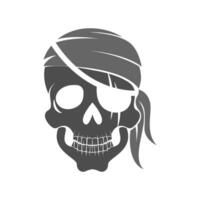 Ilustración de diseño de icono de logotipo pirata vector