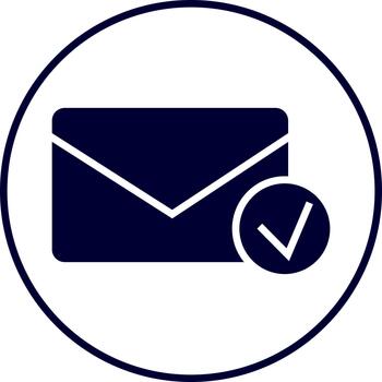 UI message approved, illustration, vector on a white background.