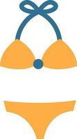 Swimming suit, illustration, vector, on a white background. vector