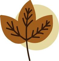 Three autumn leafs, illustration, on a white background. vector