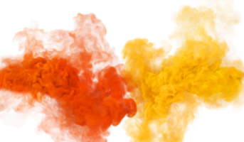 textura de humo y niebla de misterio amarillo y naranja