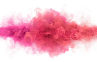 karamel roze kleur roken wolken. 3d geven abstract achtergrond png