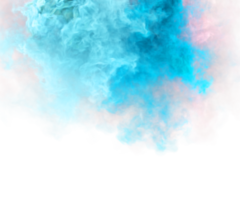 bocanadas mágicas del cielo de humo. renderizado 3d de colores pastel png