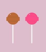 Lollipops, illustration, vector on white background.