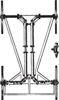 Universal Joints, vintage illustration. vector