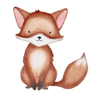 watercolor fox autumn png