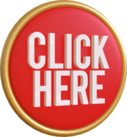 Click Here 3D Render Button png