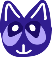 The muzzle of the cat is abstract. png