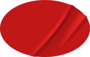 Crumpled fabric ovalfon red. png